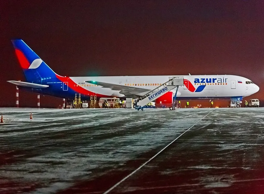 В аэропорту «Бегишево» впервые приземлился «Боинг 767-300ER»