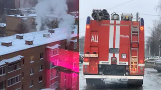 Пожар тушат до сих пор: из горящего дома на Черновицкой эвакуировали 12 человек