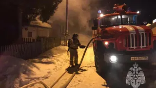 При пожаре в Челябинской области скончался пенсионер