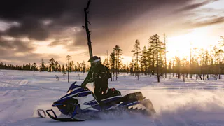 В Новый год в одном из районов Коми утопили снегоход