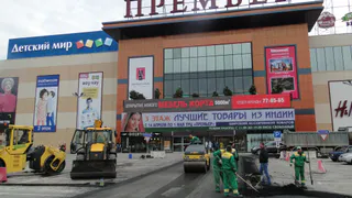 Луже у центрального входа в "Премьер"  не дали шанса