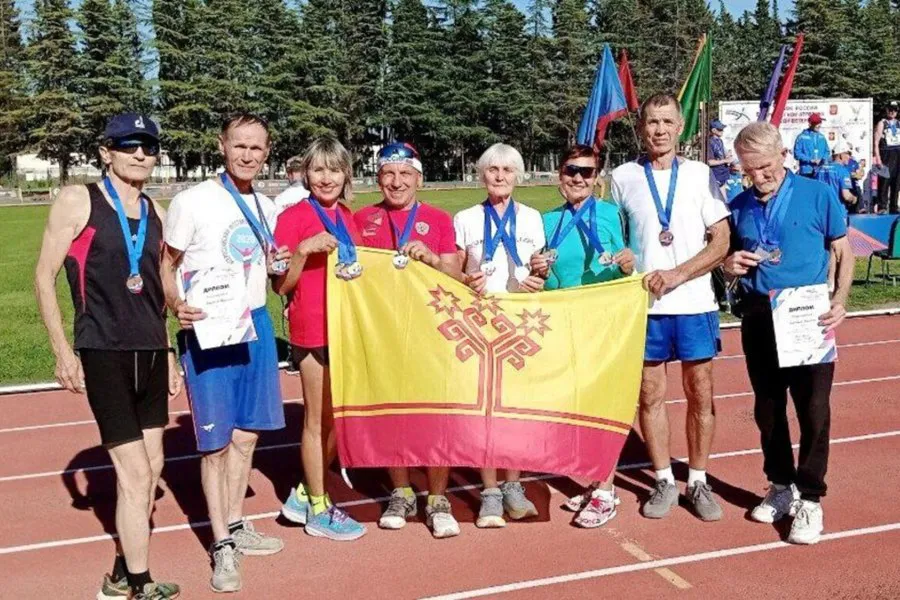 Чувашские ветераны спорта привезли медали с Всероссийских соревнований по легкой атлетике