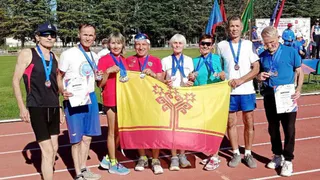 Чувашские ветераны спорта привезли медали с Всероссийских соревнований по легкой атлетике