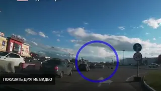 Почему перевернулся автомобиль на парковке ТРЦ Премьер.Видео и комментарии полиции