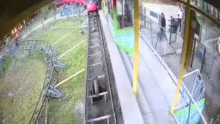 Инцидент с аттракционом Торнадо в Брянске попал на видео