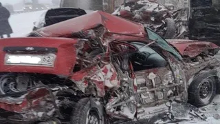 Автомобиль с рязанскими номерами попал в массовое ДТП на трассе М-4 «Дон»