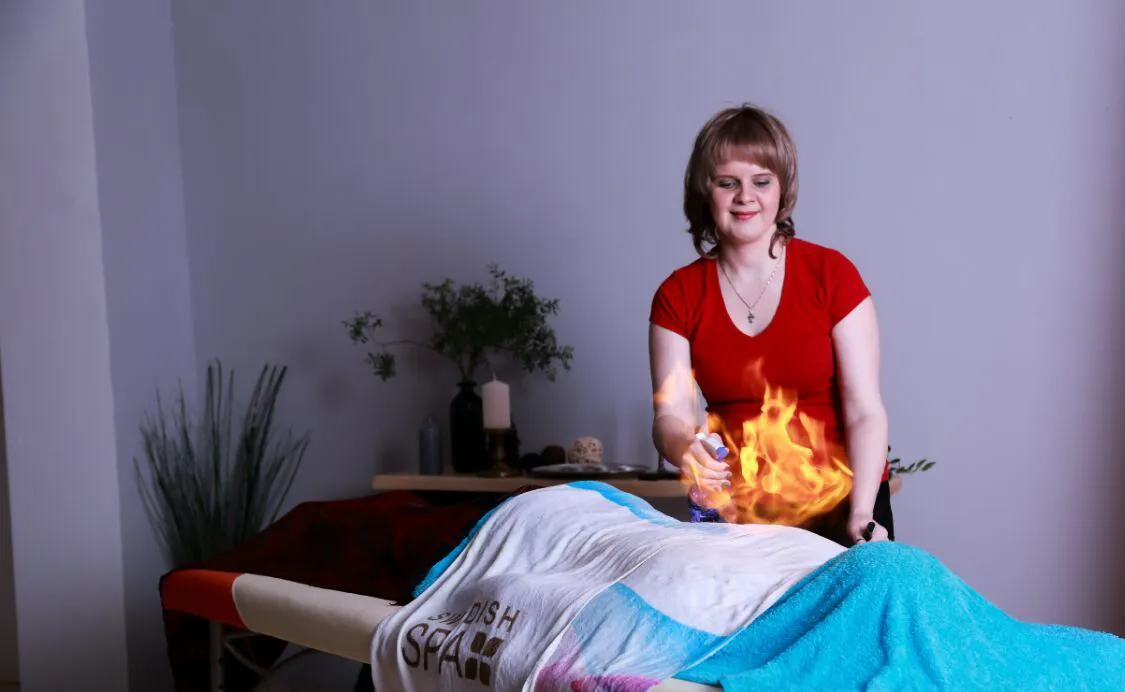 В чём секрет массажа с огоньком?