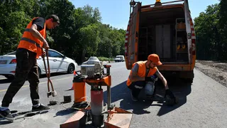 За неделю в Рязани отремонтировали 7 тысяч квадратных метров дорог