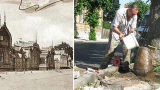 Каждая тумба весит более 200 килограмм: активисты вернули старинному бордюру на улице Щедрина прежний вид