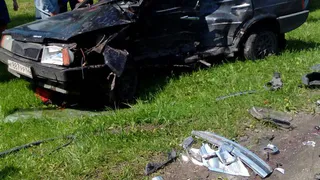 ДТП в Касимове - девятка столкнулась с внедорожником