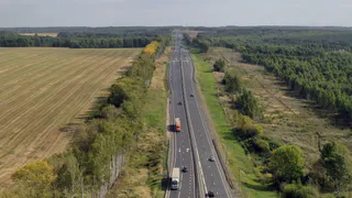 Во Владимирской области на трассе М-7 обновляют дорожное покрытие