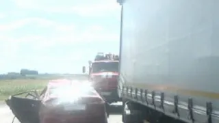 В Ряжском районе "Киа Рио" врезался в грузовик - есть пострадавшие