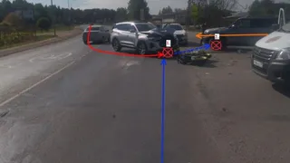 В Коми мотоциклист чуть не погиб в двойном ДТП