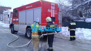 На улице Рябова в Пензе случился масштабный пожар