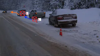 Водители спровоцировали два тройных ДТП в городах Коми