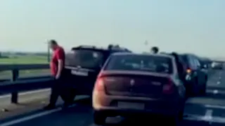 Из-за массовой аварии на Солотчинском шоссе образовалась серьезная пробка