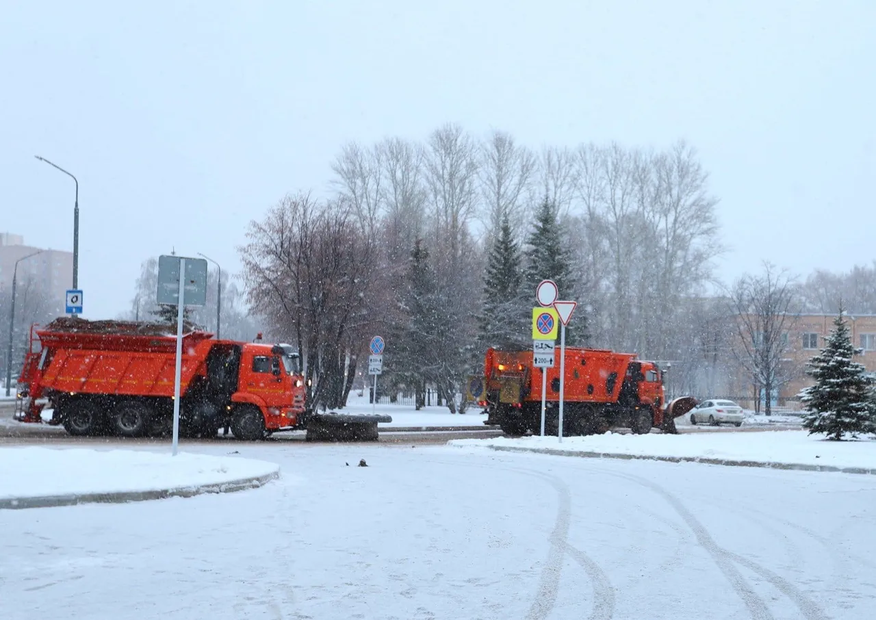 Вчера в Нижнекамске вывезли 2265 м3 снега