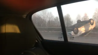 На Северной окружной перевернулся Форд Фокус