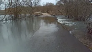 В Рязанской области затопило два участка дорог и низководный мост