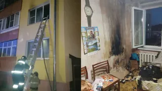 Во Владимирской области загорелась квартира в многоэтажном доме