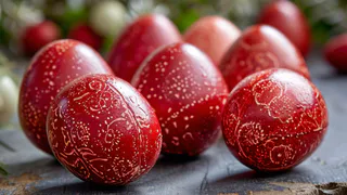 Свеклой и луковой шелухой давно не крашу: яркие, словно рубин, яйца на Пасху — никакого уксуса
