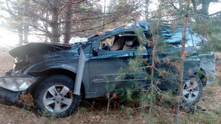 На трассе под Рязанью перевернулся внедорожник: пострадали три человека