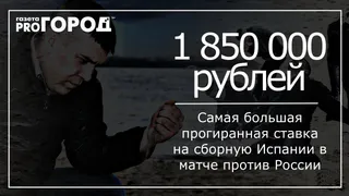 На победу сборной Испании в матче против России ставили 80% клиентов букмекерских контор