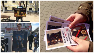 "Рязанские Зоозащитники" вышли в город с одиночными пикетами