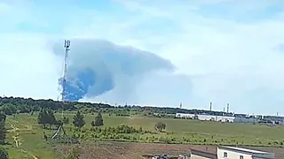 В Рязани в районе Ряжского шоссе произошёл пожар. Видео