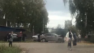 В Ряжске произошла авария с участием двух авто