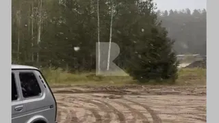 10 октября жители Рязанской области засняли первый снег