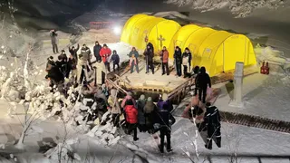 В Усинском округе отметили Крещение Господне традиционными купаниями