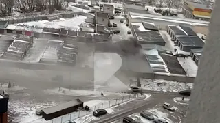 На место пожара в Дашково-Песочне прибыли 9 пожарных