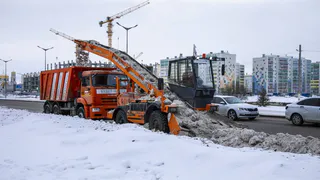 С нижнекамских улиц ежедневно вывозят по 3 тыс. куб. м снега