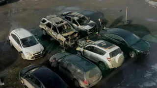 Ночью в Рязани сгорело еще 5 автомобилей