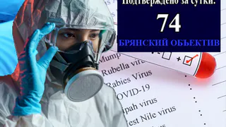 В Брянской области за сутки выявлены 74 новых носителя коронавируса