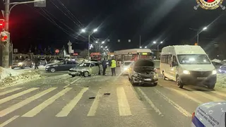 В Чебоксарах в результате ДТП на проспекте Тракторостроителей пострадала 9-летняя девочка