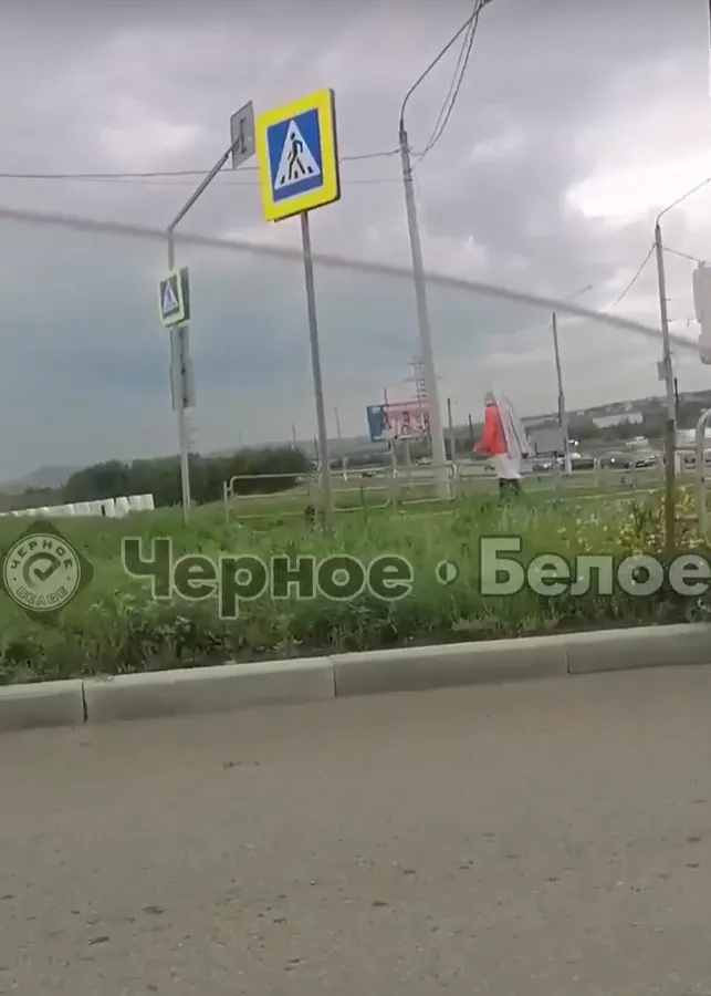 В Магнитогорске неадекватная женщина вышла на проезжую часть и мешала движению автомобилей