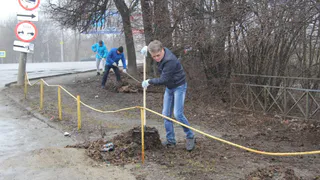 Мэр Олег Булеков вышел на рязанские улицы с граблями