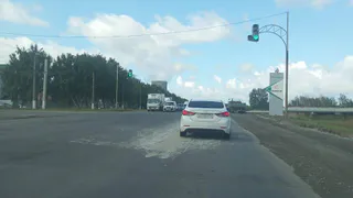 По дорогам Нижнекамска рассыпалась известь