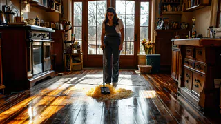 Начала мыть полы соленой водой — перемены в доме заметила вся семья: вот для чего я добавляю соль в ведро воды