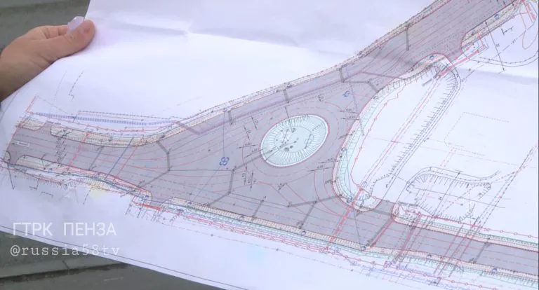В Пензе начали строительство кольцевой развязки на перекрестке Антонова-Измайлова
