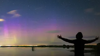 В ночь на 5 сентября на озере под Рязанью засняли полярное сияние