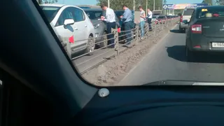 Массовое ДТП на Северной окружной - столкнулись сразу четыре автомобиля