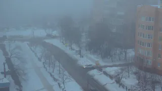 Рязань заволокло туманом