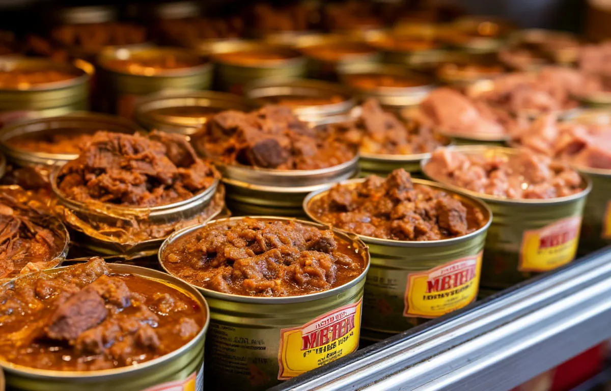 Ем сам, чтобы спасти Вас. Тушенка из оленя в "Светофоре" - будто мыла поел