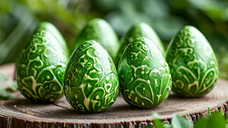 Без шпината и крапивы: опускаю пасхальные яйца в эту натуральную «зелень» — и скорлупки становятся ярче всех изумрудов