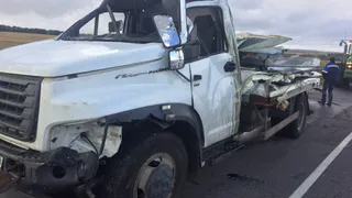 В массовом ДТП под Ряжском пострадал водитель Газона: фото с места аварии