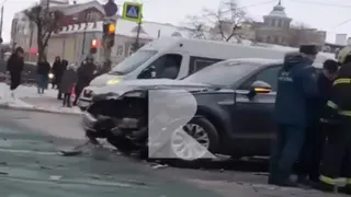 В центре Рязани произошло серьезное ДТП с маршруткой