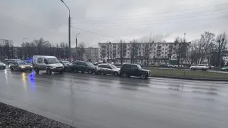 В Нижнекамске произошло массовое ДТП с участием четырёх автомобилей
